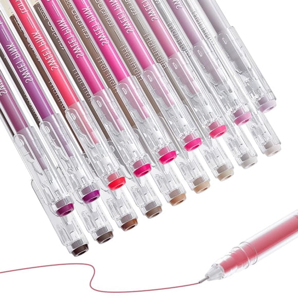 Bolígrafos de gel Languo, 18 colores, para libros de colorear para adultos, 0,6 mm