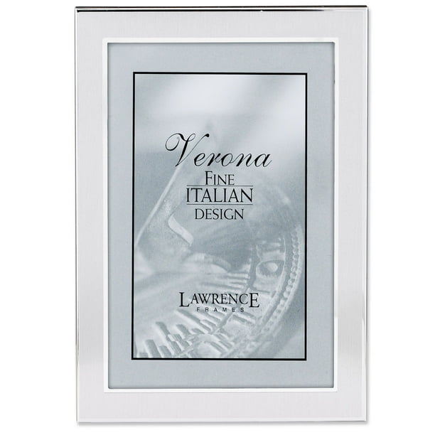Brushed Silver 4x6 Metal Picture Frame