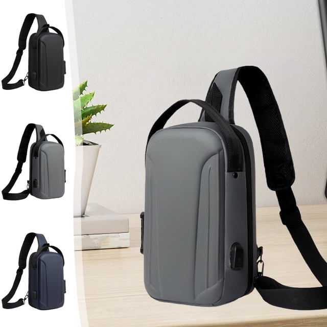 Xihbxyly Mochila Pequeña de Hombro para Hombre, Diseño Moderno y Ligero, Versátil para Uso Casual y Profesional, Material Eva Duradero, Ideal para Viajes, Disponible En Gris y Azul, Tamaño 32 X 21 X