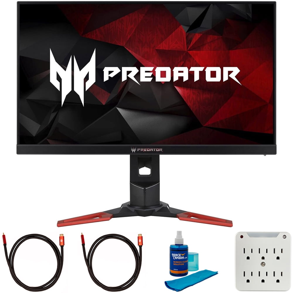 UM.HX1AA.A01 Predator XB271HU Abmiprz 27 inch TN WQHD Gaming Monitor Bundle with 2x 6FT Universal 4K HDMI 2.0 Cable, Universal Screen and 6-Outlet Surge Adapter - Walmart.com