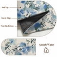 thumbnail image 6 of 2x3 Ft Entryway Area Rug, Vintage Blue Flower Kitchen Rug Runner Washable Floor Mat, Farmhouse Botanical Floral Retro Non Slip Indoor Door Mat Throw Carpet for Bathroom Living Room Bedroom, 6 of 8