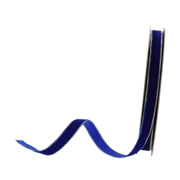 Guirnalda de cinta fina hecha a mano de 10 m de largo, portátil, para manualidades, decoración de coronas, para proyectos de costura, regalos florales Azul