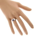 thumbnail image 3 of Ladies 14K Natural 0.1 Ctw Diamond and 0.5 Ctw Sapphire Ring (White Gold Size 4.5), 3 of 3