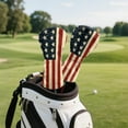 thumbnail image 5 of Pzuqiu Golf Club Covers Universal Portable Golf Driver Head Covers Protect Against Scratches and Damage for Woods and Driver Fairway Hybrids Women Men, Vintage American Flag, 5 of 8