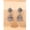 Multicolor-Silver 2 Bells 1228, variant on 3-Pair Multicolor Jhumka Tassel Drop Earrings Set