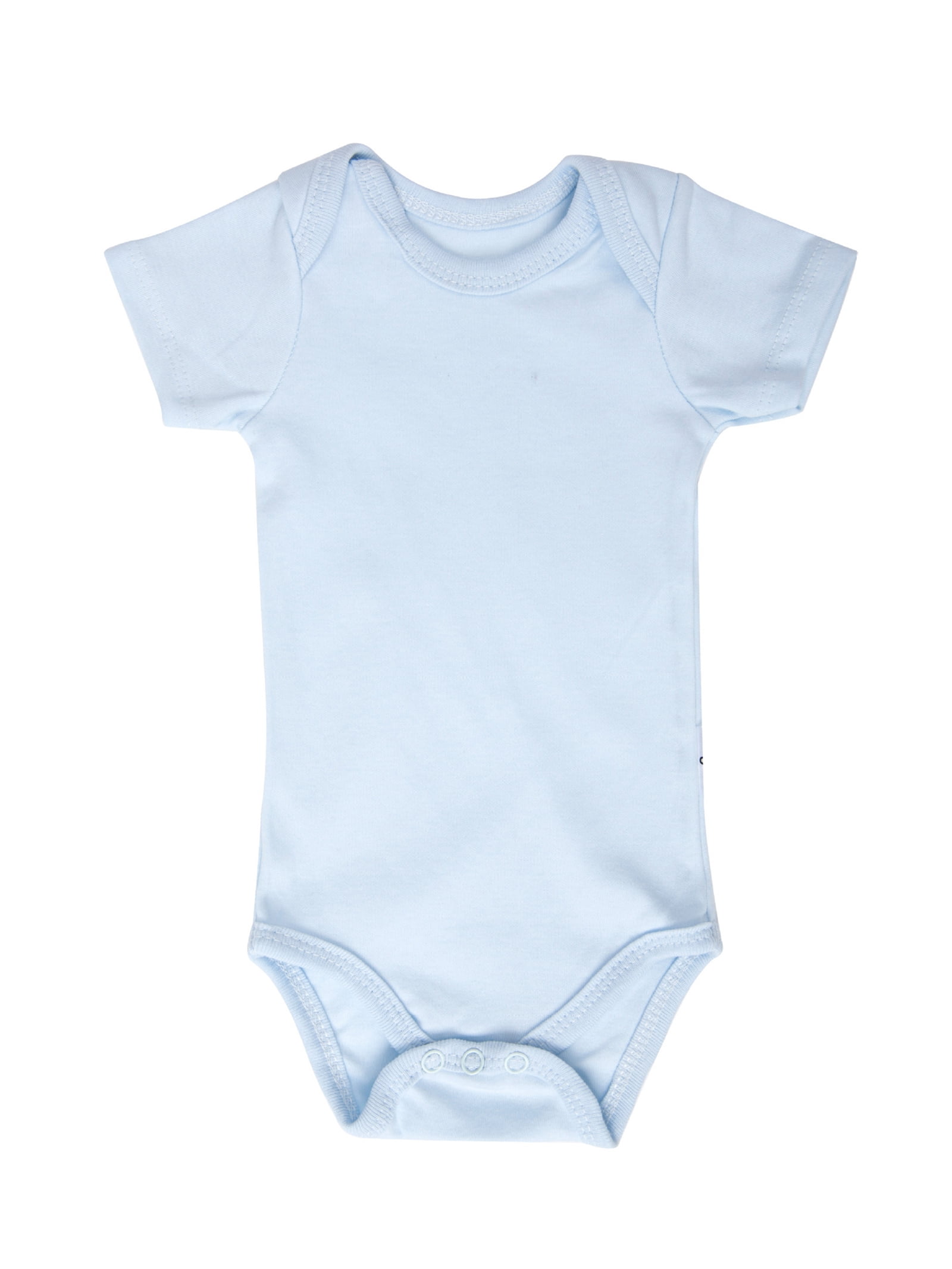 HWJAD Baby Boys 100% Cotton 5-pack Short Sleeve Bodysuits Onesies for Newborn Infant Baby