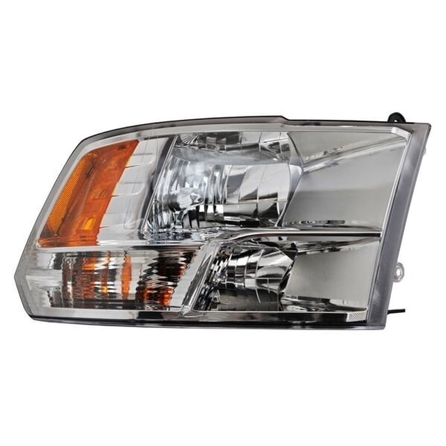 Faro Principal Pickup 2013 A 2018 Dodge TYC LADO PASAJERO Fondo cromado 1 Pieza