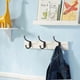 thumbnail image 5 of Gancho Retro para abrigos, gancho de puerta de Metal Vintage montado en la pared para baño, cocina, dormitorio, entrada (cobre), 10 Uds., 5 of 5