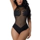 thumbnail image 1 of Gibobby Traje de Baño Sexy Bikini Sexy Hot Girl traje de baño malla de empalme transparente sin espalda Delgado sin mangas colisión Color moda temperamen(Negro,G), 1 of 5