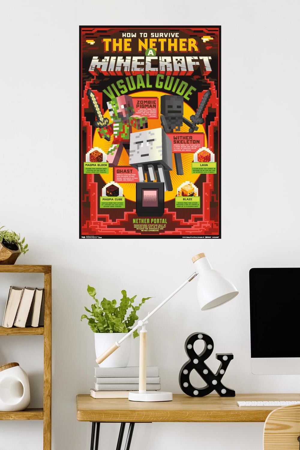 Minecraft - The Nether Wall Poster, 22.375" x 34"