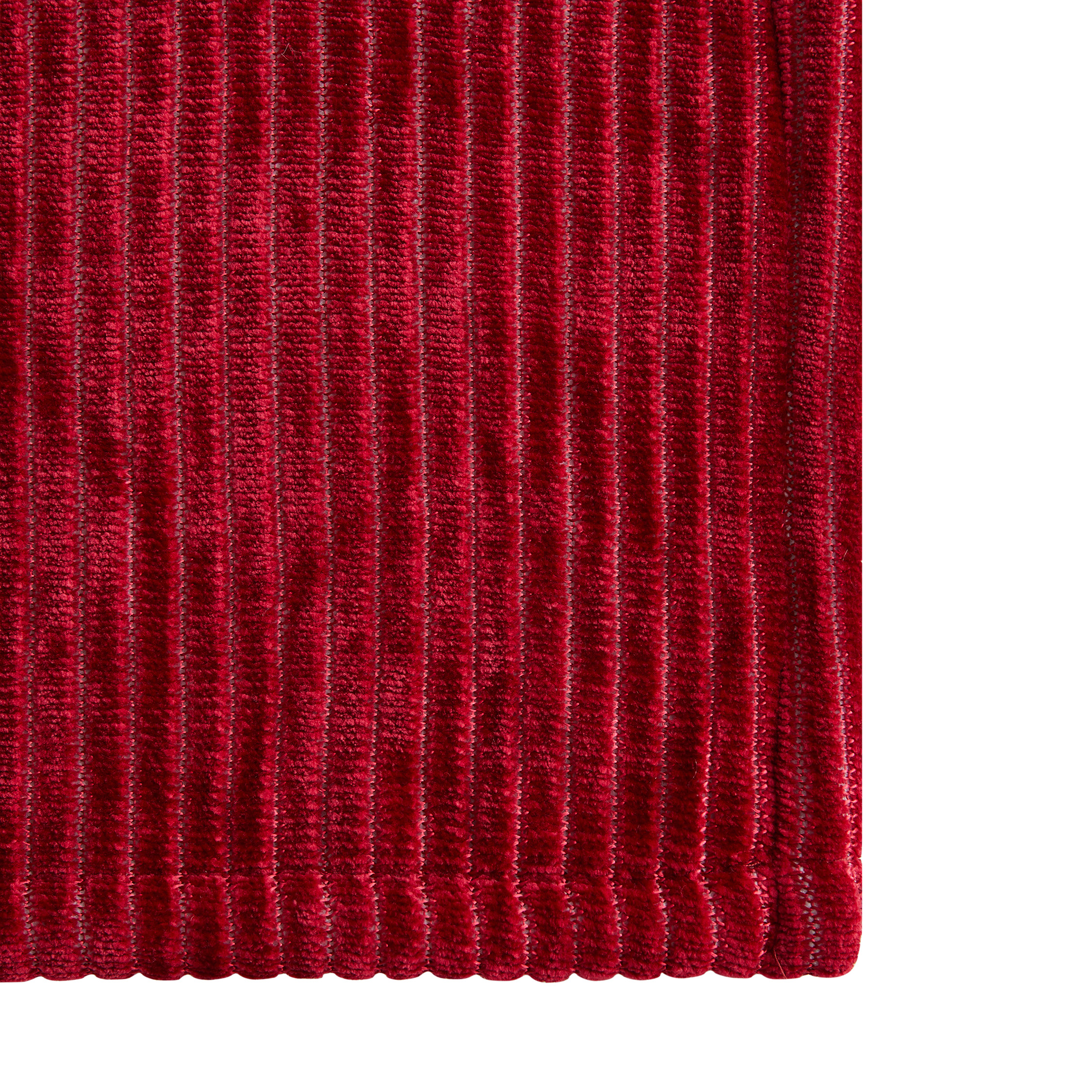 VCNY Home Chenille Burgundy Striped Polyester Reversible Throw, 50" x 60"