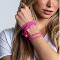 thumbnail image 4 of Wraps Wearable Braided Wristband Headphone Earbuds, Classic Pink (WRAPSCPIN-V5), 4 of 5