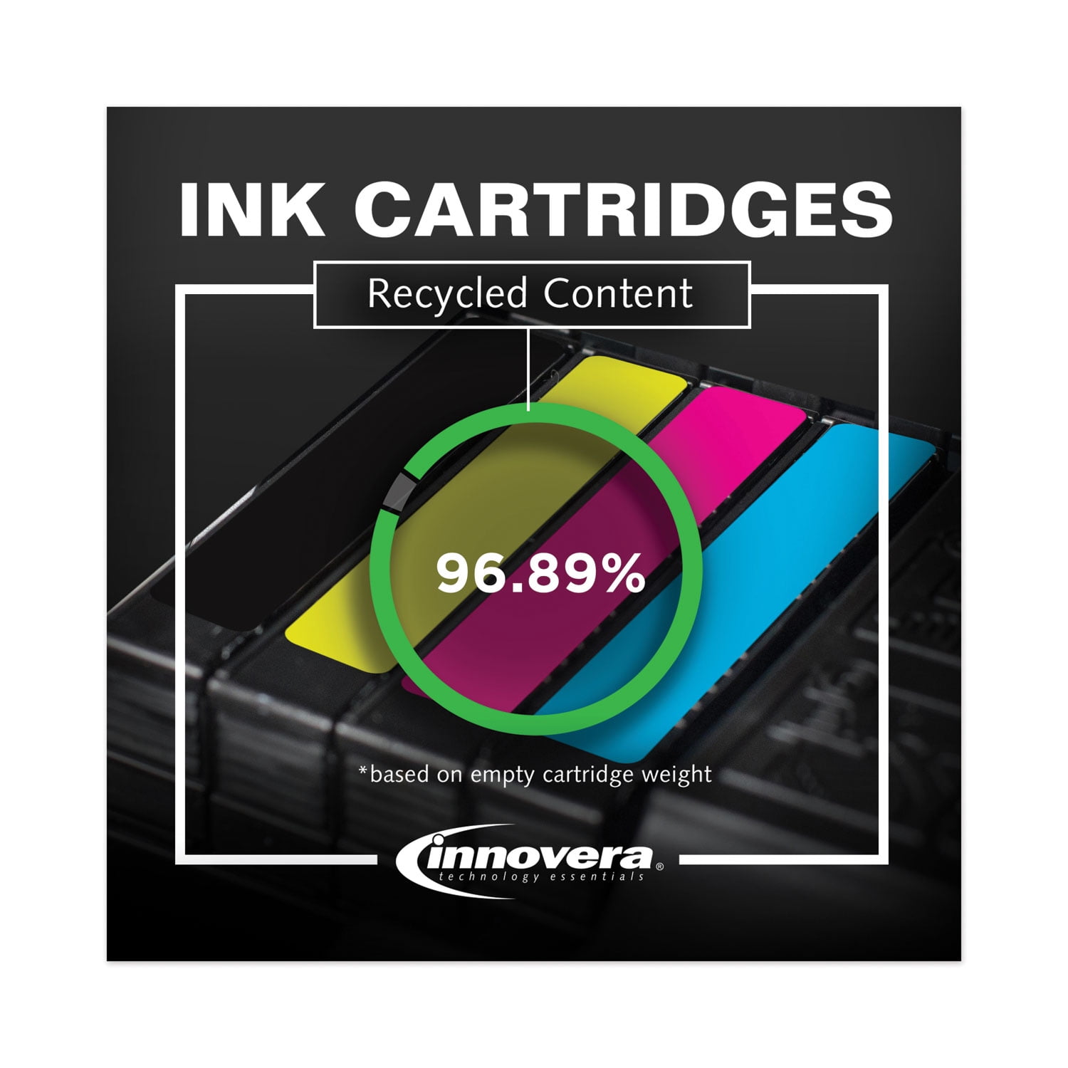 Remanufactured Innovera IVR63XLTRI 330 Page-Yield High-Yield Ink Replacement for 63XL (F6U63AN) - Tri-Color