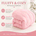thumbnail image 3 of Evolive 4pc Set Pinch Pleat/Kiss Pleat, Pintuck Comforter Set with Pompom, 3 of 12