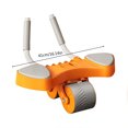 thumbnail image 3 of Rueda abdominal 2 en 1 con soporte para el codo Equipo de ejercicios para el hogar (naranja), 3 of 7