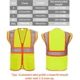 thumbnail image 5 of Reflective Vest Class 2 Safety Vests ANSI with 4 Pockets Zipper High Visibility Construction Uniform, 5 of 5