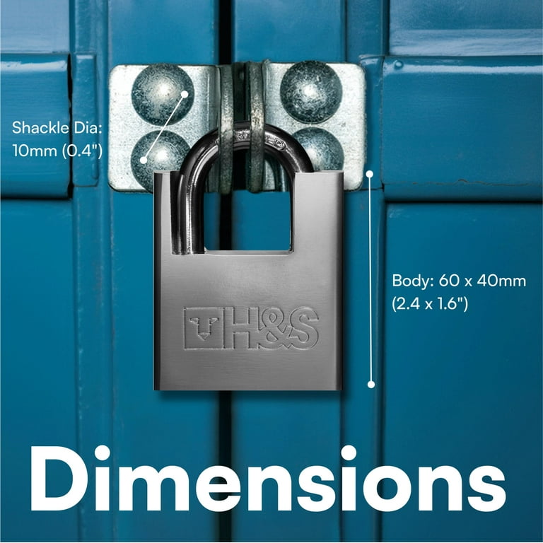 High Security Container Padlock Garage Trailer  Heavy Duty Lock Box Pad Shutter