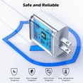 thumbnail image 4 of Cargador TrimDish para iPhone 16 15, 20 W, cable USB-C, paquete de 2 unidades, 1,8 m, 4 of 7
