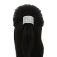 thumbnail image 1 of Porte-Queue de Cheval en Strass par Crystal Avenue Élastique Extensible Silvertone avec Cristaux Scintillants, 1 of 6