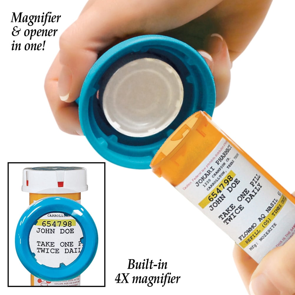 Medi-Grip Bottle Opener with Magnifier