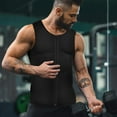 thumbnail image 6 of Lilvigor Sauna Vest for Men Waist Trainer Vest Sauna Sweat Suit Zipper Body Shaper Tank Top Workout Compression, 6 of 6
