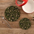 thumbnail image 2 of FREEAMG Leopard Round Trivets Pot Holders 2 Pcs, Heat Resistant Cotton Thread Weave Trivets for Hot Dishes, Cooking, Baking, Farmhouse, Kitchen Decor, 2 of 7