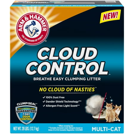 Arm & Hammer Cloud Control Clumping Cat Litter, (Best Kitty Litter That Doesn T Track)