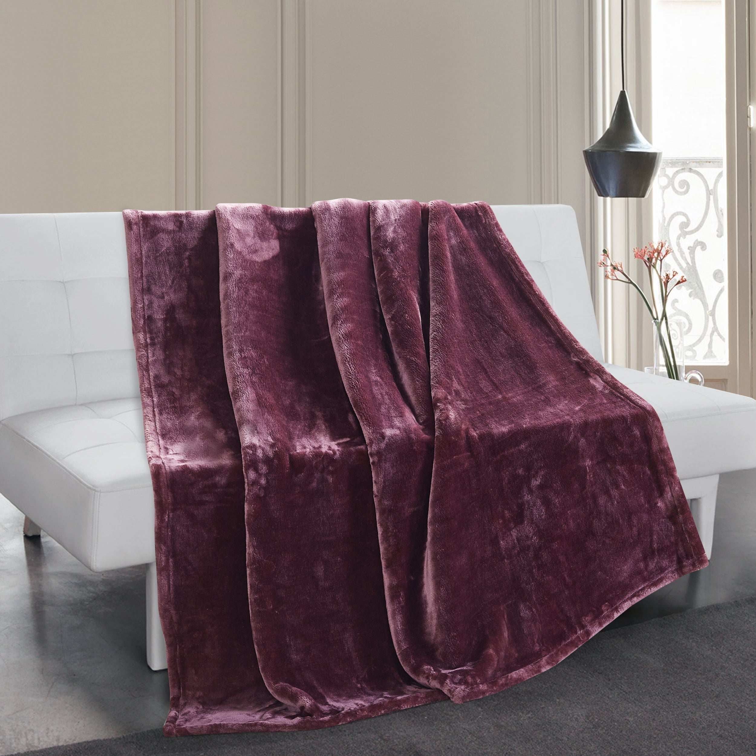 Thesis Luxury Velvet Throw 50 x 70 Stone Walmart