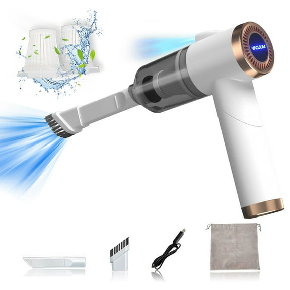 Leyfeng Wireless Handheld Car Vacuum Cleaner 90 Degrees Foldable Portable Vacuum Cleaner for Car / Home Cleaning 9000Pa Suction 120W Rechargeable Cordless Vacuum Cleaner with LED Lighting