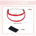 thumbnail image 2 of Uxcell 4 Pcs Correas para Tacones de Rhinestone, Correas Elásticas Desmontables para Tacones Rojos, 2 of 7
