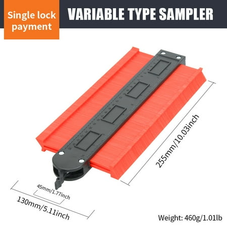 

Shape Contour Gauge Duplicator Profile Measuring Angle Ruler Thickness Gauge Contour Template Copy Duplicator Woodworking Tools