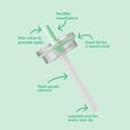 thumbnail image 5 of YAYA My First Travel Tumbler for Preschool & Kids 3+, Insulated Stainless Steel Tumbler with Reusable Silicone Straw & Spill-Proof Lid, Cup Holder Compatible, BPA-Free, 12oz, Sage, 5 of 9