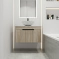thumbnail image 2 of Furvclv 30" Bathroom Vanity Cabinet With Sink Top Set 2 Soft Closing Doors Ceramic Sink Basin Wall Mounted Cabinet Modern Float Vanities For Bathroom Garage Garden, 2 of 9