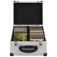 thumbnail image 4 of vidaXL CD Case Aluminum ABS Storage Organizer for 40/60/80 CDs Black/Silver, 4 of 43