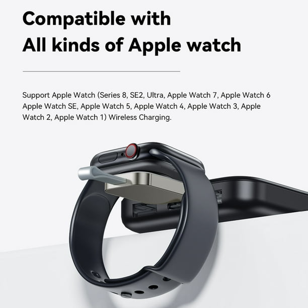 Base de carga inalambrica ESSAGER para Apple Watch 8 7 6 5 4 3 2 1 para iPhone Hugtrwg Nuevos Originales Bodega Aurrera en linea