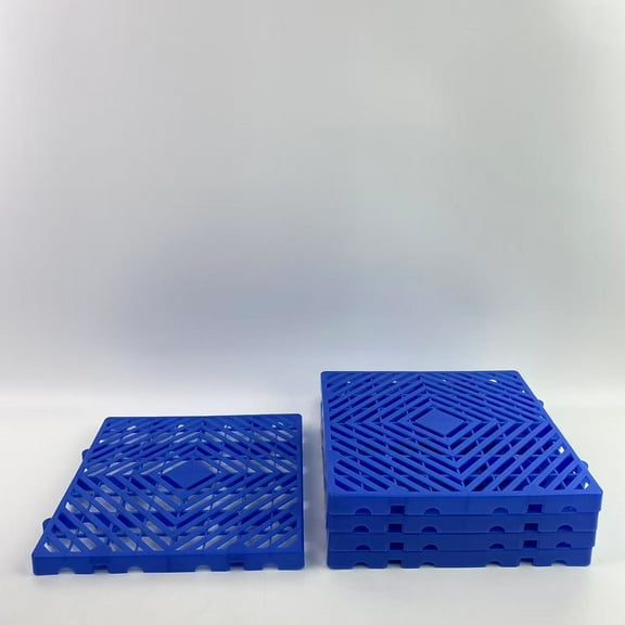 WneFu Choiziic Loading pallets, not of metal,Plastic Pallet for Basement Storage Hdpe Waterproof Grid Ventilation Floor Pallet Lightweight Breathable Grid Pad (19.7 x 19.7 x 2 Inches)