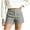 Gray, variant on Women Shorts Summer High Waisted Solid Color Trendy Soft Going Out Mini Short with Pockets