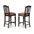 thumbnail image 3 of East West Furniture Sudbury 3-piece Dining Set with Cushion Chairs in Black, 3 of 9