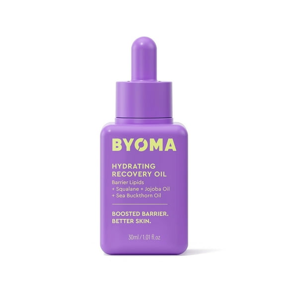 BYOMA Recovery Glow Facial Oil With Squalane, Jojoba Oil, Sea Buckthorn Oil, Radiant Barrier Repair Oil, Lightweight, 1.01 fl oz