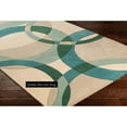 thumbnail image 3 of Beige & Green Hand-Tufted Abstract Area Rug – Soft, Durable Modern Design, 3 of 5