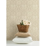 4135-27291 - Ernest Taupe Quilted Quatrefoil Wallpaper - By A-Street Prints