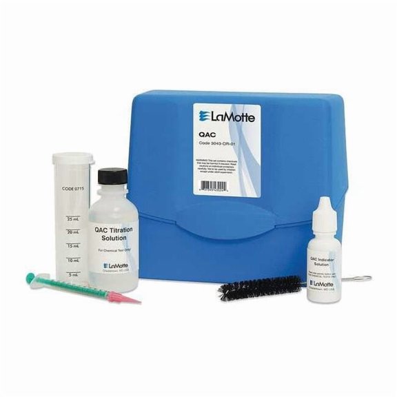 Lamotte Water Testing Kit,QAC,Range 0 to 500 PPM 3043-DR-01