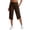 Brown #1, variant on Womens Capri Pants Straight Leg Stretch Trendy Workout Pants High Waist Basic Elastic Waist Trousers Quick Dry Lightweight 2026 Yoga Pants with Pockets Green S