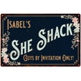 thumbnail image 1 of Isabel's SHE SHACK Sign Metal Wall Decor 8 x 12 High Gloss Metal 208120060316, 1 of 1