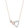 thumbnail image 2 of Conjunto de joyas: collar y pendientes Swarovski Infinity con cristales, 2 of 4