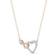 thumbnail image 2 of Conjunto de joyas: collar y pendientes Swarovski Infinity con cristales, 2 of 4