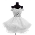 thumbnail image 1 of Personalizado encima de Mini vestidos cortos de graduación cariño apliques Organza regreso a casa graduación vestido de fiesta Formal batas de velada, 1 of 5