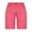 Hot Pink, variant on IYTR Mens Shorts Classic Casual Business Dress Shorts Solid Color Slim Button Zipper Shorts Hot Pink L