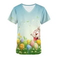 thumbnail image 4 of BEFOKA Graphic Scrub Tops Women Short Sleeve V Neck Scrub for Womens Cute Printed Nursing Uniforms Shirts with Pockets Classic Holiday Scrub Shirt, 4 of 4