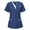 Royal Blue, variant on Comfort Nursing Clothes Sanitation Uniform Work Clothes Wash Clothes for Women's Short Sleeve Breathable Nursing Clothes S-3XL